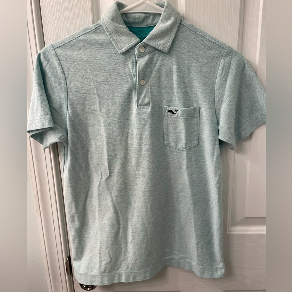 Vineyard Vines polo shirt new without tags size 12 light green